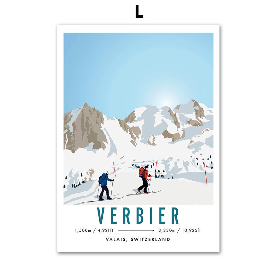 

Северный Тинь Аспен Сноуборд Лыжи Франция Канада Настенное Искусство Холст Картины Постеры И Печати Картины Для Гостиной Домашний Декор 30x40cm No Framed