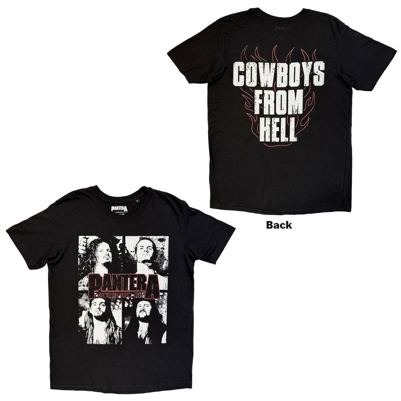 Pantera - Cowboys From Hell Flames - Black t-shirt XXL