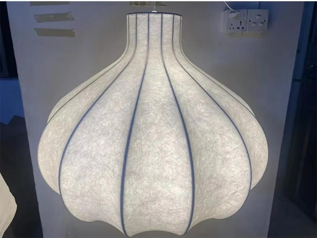 New French Medieval Pendant Luxury Chandelier for Living Room Clothing Store Simple Creative Cream Wind Fabric Hanging Lamp