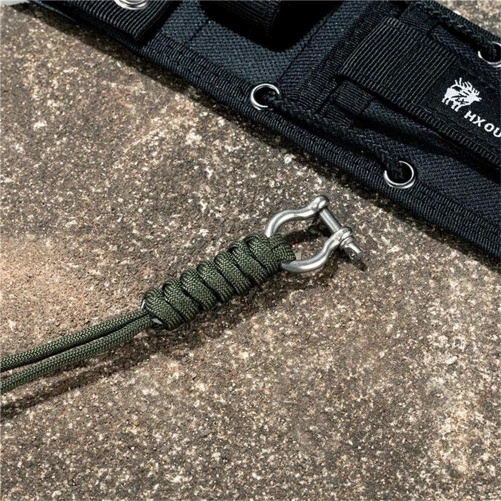 D-Schnalle Paracord Schlüsselanhänger Outdoor Stil Fallschirmschnur Schlüsselanhänger Felsklettern