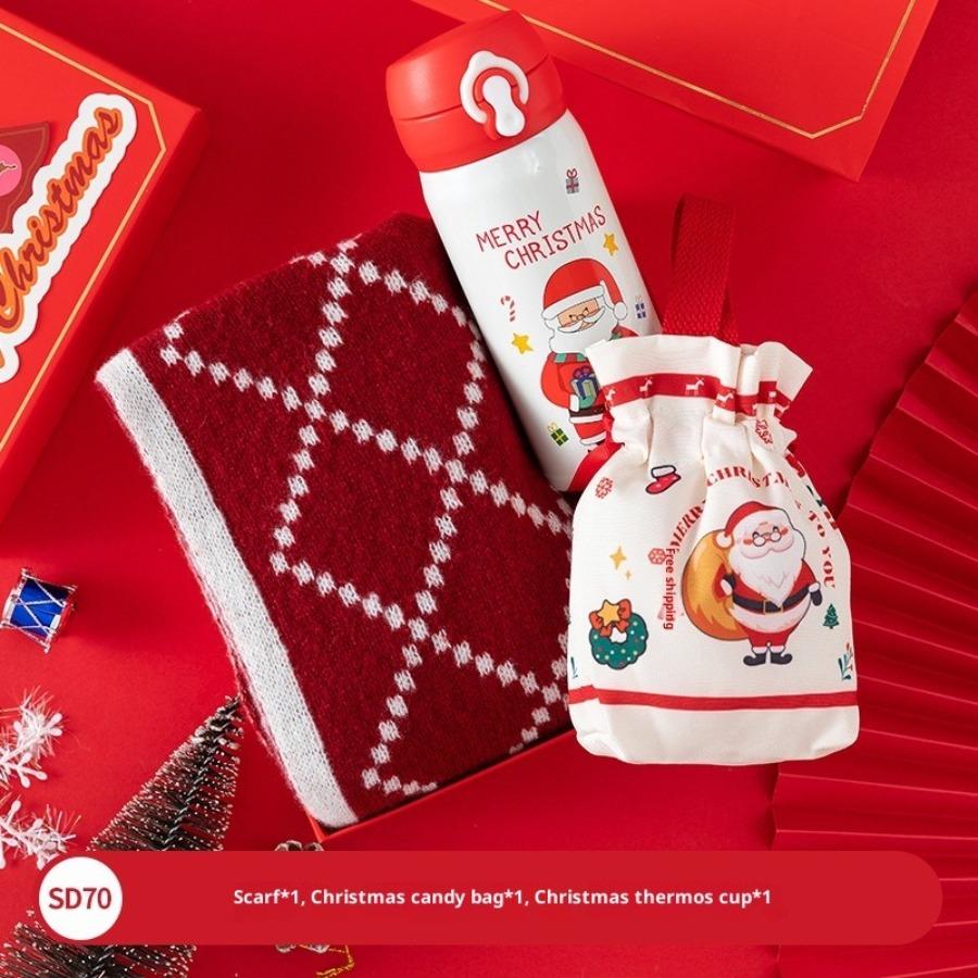 Festive Thermos Tumbler Gift Set - Perfect Christmas & New Year Present Student &Corporate& Friends New Year Presents Family Party