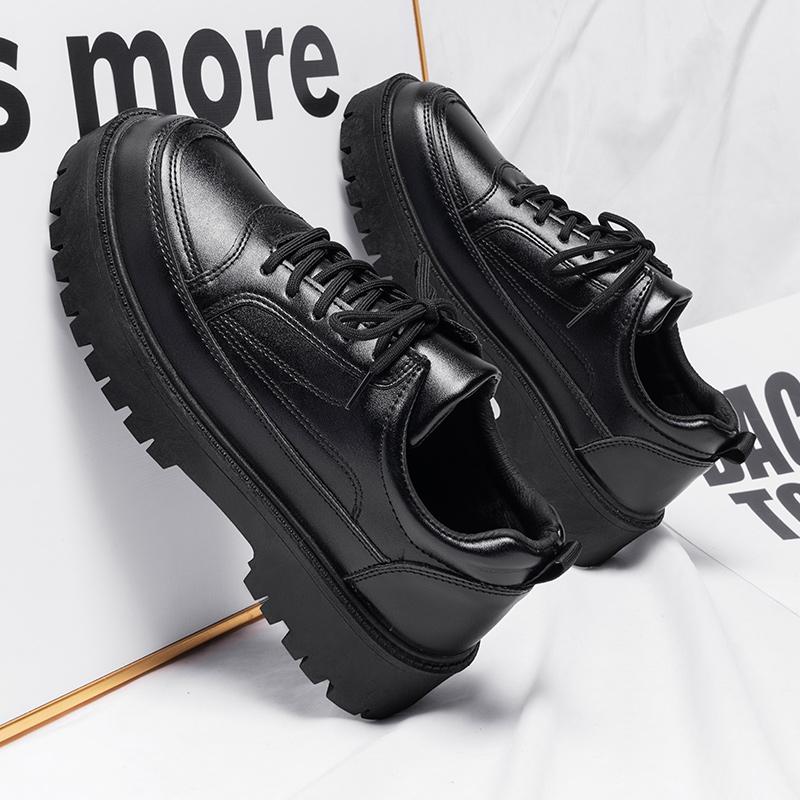 Fashion Luxury Men's Leather Shoes 2024 New Lightweight Casual Formal Walking  New Vulcanized Shoes Height Increasing Leather Shoes
