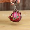First Layer Cowhide Creative Lucky Bag Bag Pendant Red Lucky Bag Keychain Mini Sachet Bag Pendant Accessories Gift