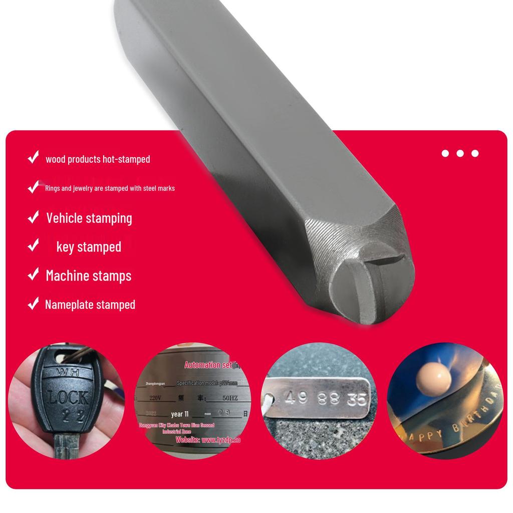 36-teiliges Kleinbuchstaben-Stahlstempelset für DIY Lederhandwerk und Ringprägung