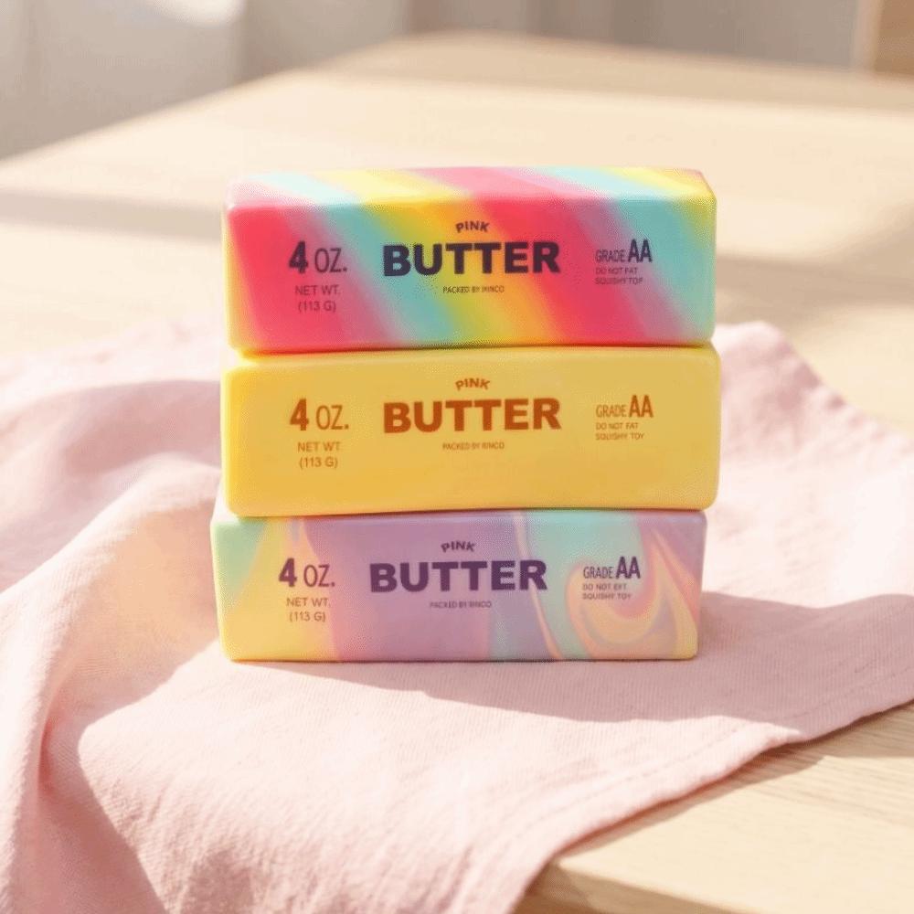 Hand loslassen Weicher langsamer Rückprall Butter-Stift Entspannungsgeschenk Realistische Butter-Sticks Kinderspielzeug