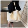 Women Fashion Large Capacity Canvas Tote Shoulder Bag For Daily Commute And School