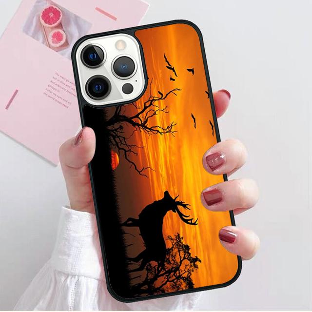 hunting Deer Sunset Coque Shell For iPhone 17 Air 15 16 14 13 12 Pro Max 11 Pro Max Plus Phone Case Cover
