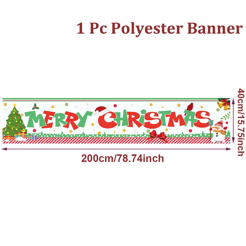 Merry Christmas Outdoor Banner Christmas Decoration for Home 2025 Xmas Ornament Navidad Natal Noel Kerst Gift Happy NewYear 2026