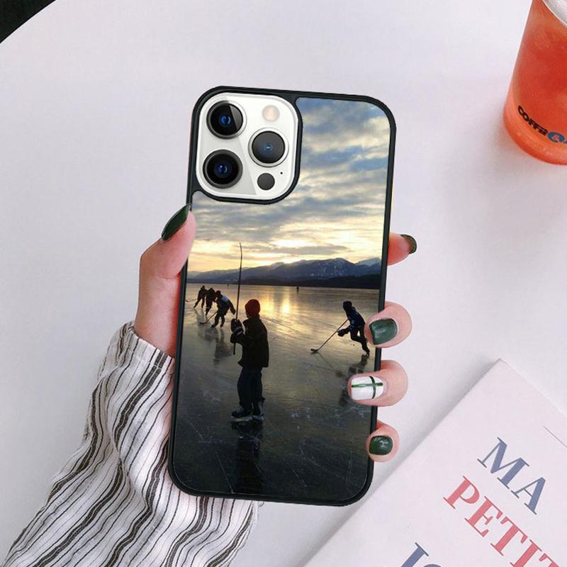 Ice Hockey Rink Sport Phone Case For iPhone 17 Air 16 15 14 13 12 Pro Max Plus Max Cover Shell Coque