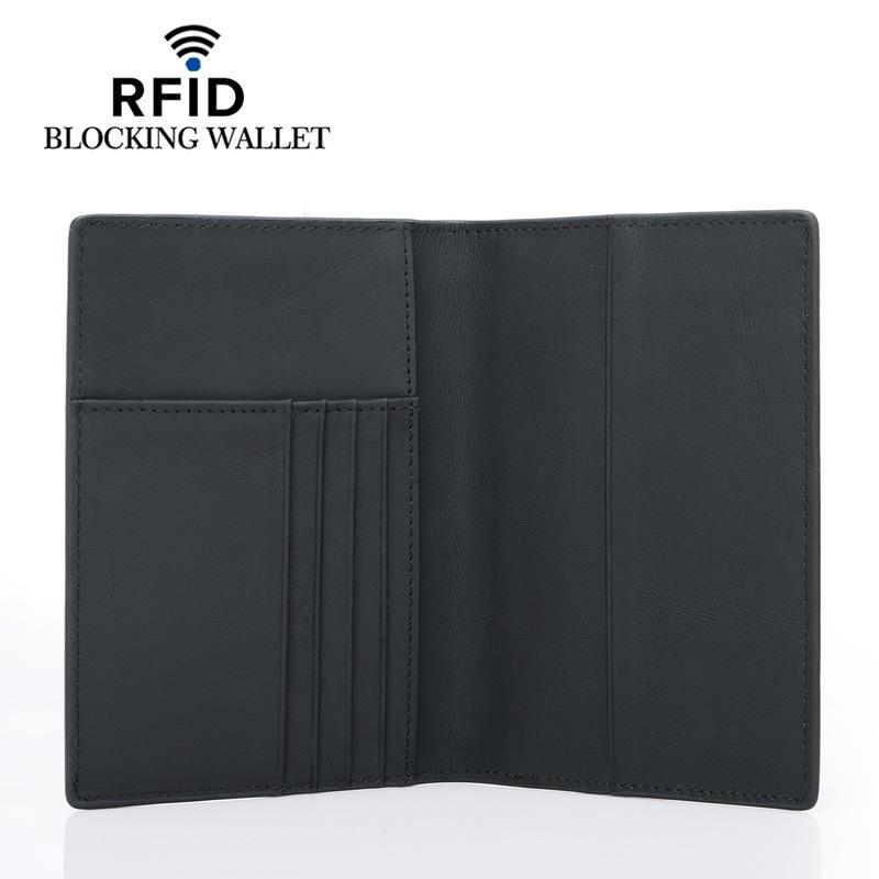 Genuine Leather RFID Passport Holder & Travel Document Organizer