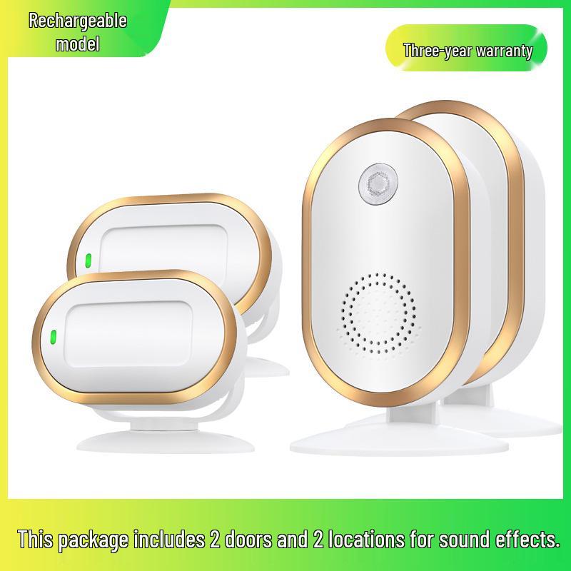 Sensor Store Entrance Alert: Welcomer Anti-theft Alarm and Split Doorbell for Supermarkets.