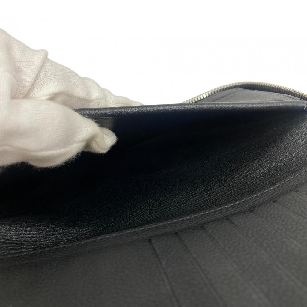 Used LOUIS VUITTONPurse Black Leather Mens