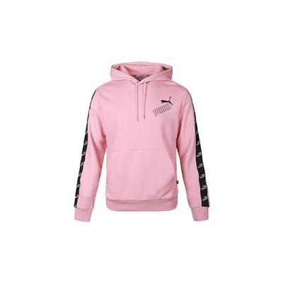 Puma Amplified Logo Print Hoodie Men Hoodies Pink 583518-14
