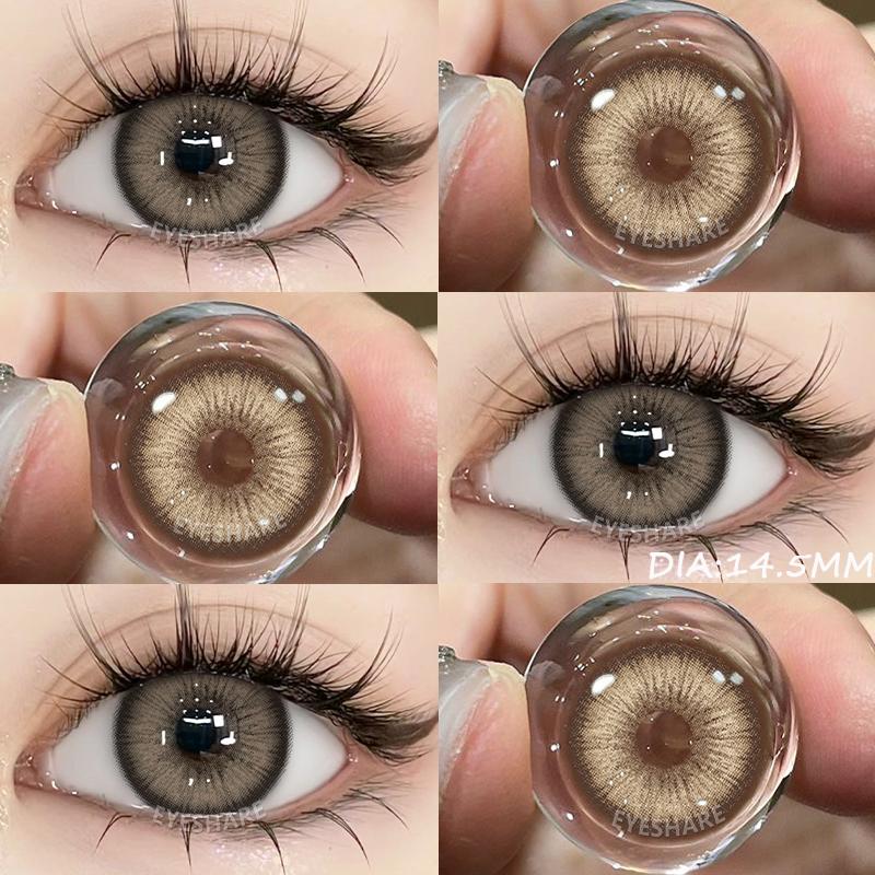 

1 пара черных контактных линз для глаз 14,5 мм контактные линзы коричневые высококачественные натуральные контактные линзы серые линзы