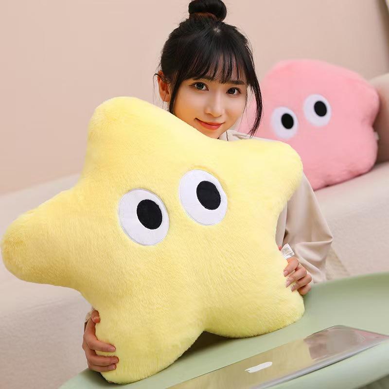 

Creative big-eyed squid starfish throw pillow plush toy sofa cushion special-shaped cute soft doll girl gift Starfish 55cm