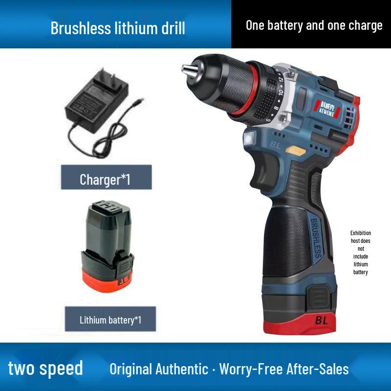 

Cordless Brushless Electric Drill with Lithium Battery - Compact Hand Drill, Electric Screwdriver, Hammer Drill Tool for Home Use.