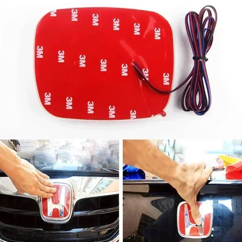 PMMA Car LED Front Emblem Sticker Rear Trunk Light Badge for Honda Accord Odyssey Civic CRV FIT Jazz Pilot Amaze City HRV Freed