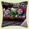 Thomas The Train Square Pillow Covers Cartoon Sofa Decorative Home Double-Sided Printing Short Plush Cute Cushion Cover