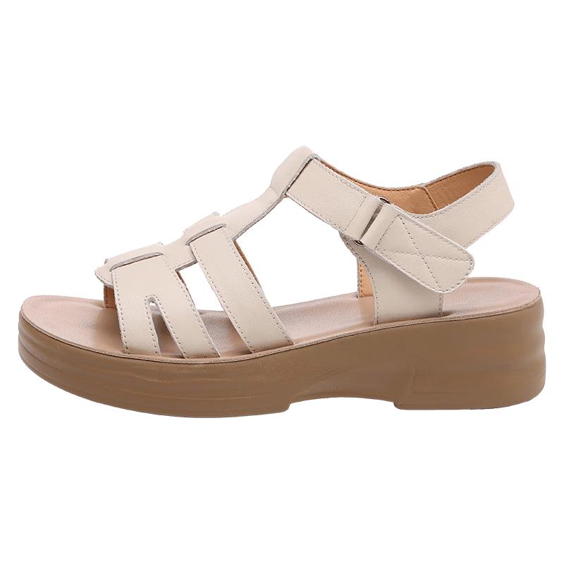 Red Dragonfly Women s Comfort Wedge Leather Sandals 38