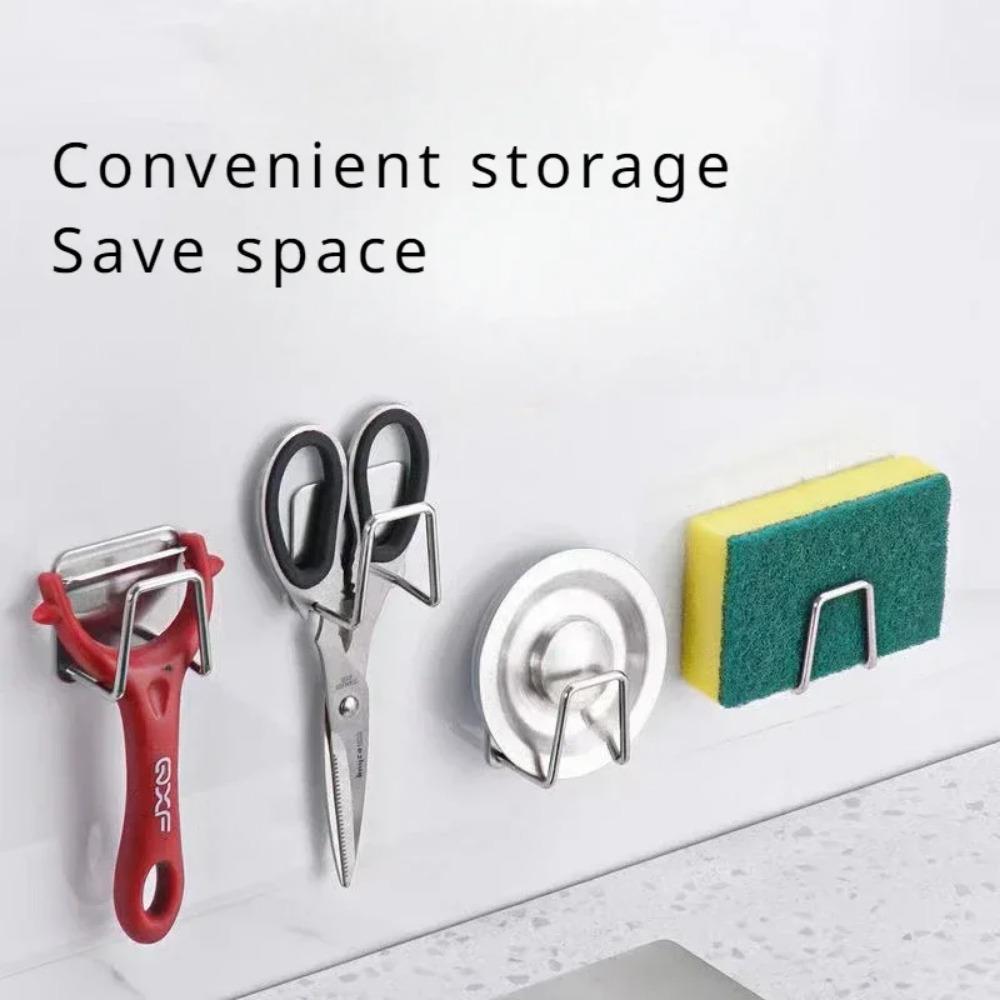 JOYBLISS Küchenschwammhalter Selbstklebend Spülschwamm Abtropfgestell Halter Küchenspülenzubehör Dropshipping Edelstahl