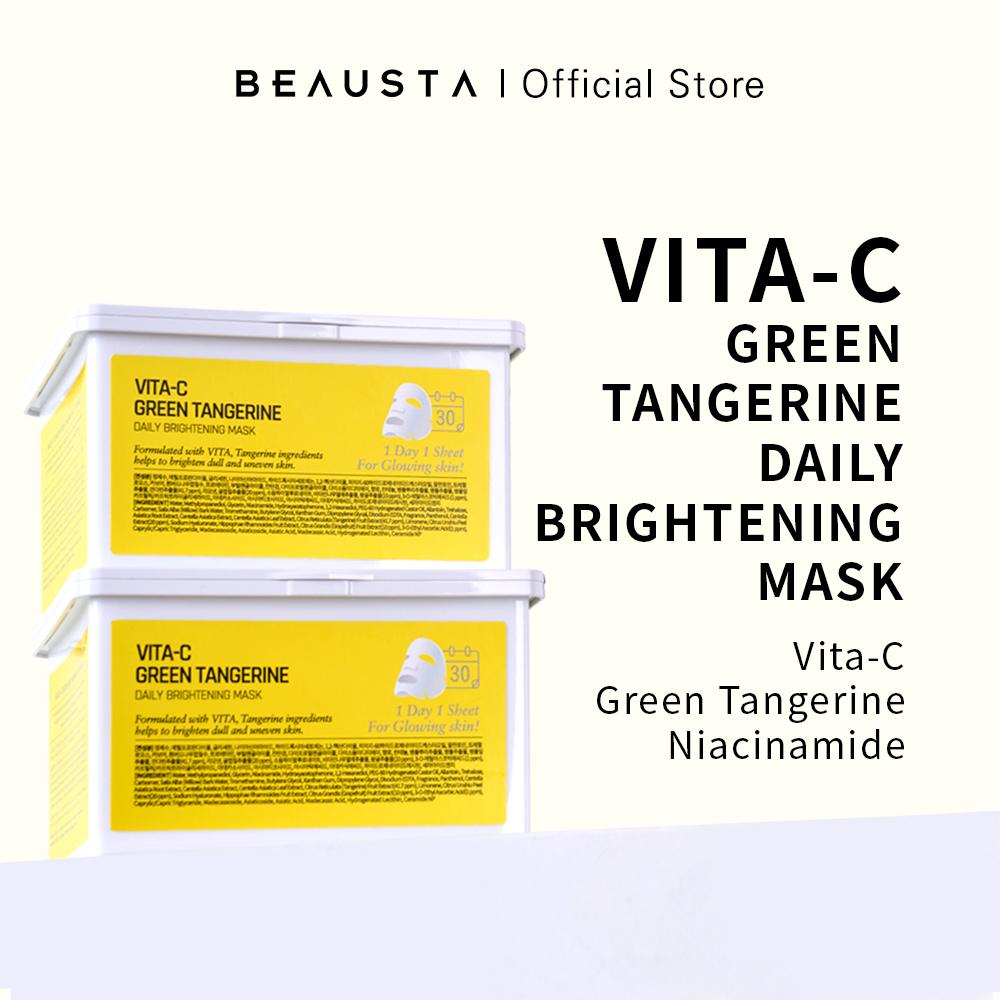 BEAUSTA VITA-C GREEN TANGERINE DAILY BRIGHTENING MASK (30ea)
