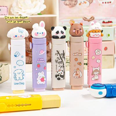 Kreatív Designkihúzható Radír Ceruzához Gyerekeknek Fiú Lány Aranyos Rajzfilm Írószer Radír Nagy Kapacitású Iskolakezdő Radír