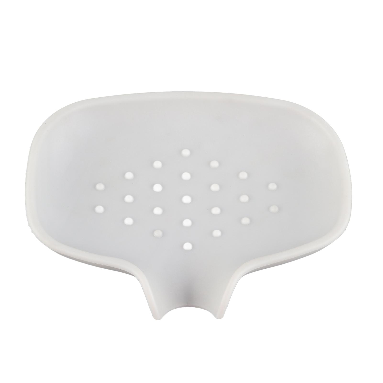 

Силиконовая мыльница с поддоном для слива воды для дома, ванной комнаты, сливаемая мыльница для раковины, душа, сушилка для мыла серый