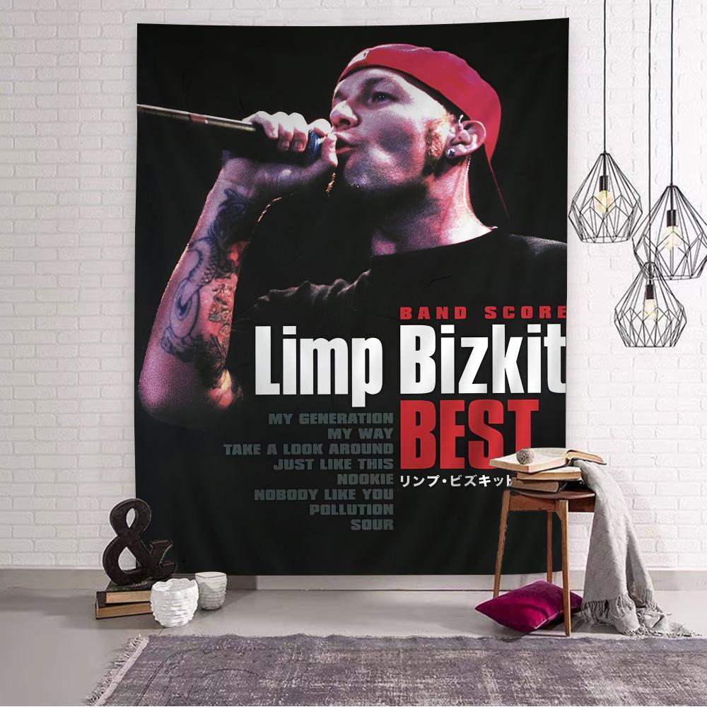 Kreslená tapisérie kapely Limp Bizkit Bohemské nástěnné tapisérie Mandala Nástěnné závěsy