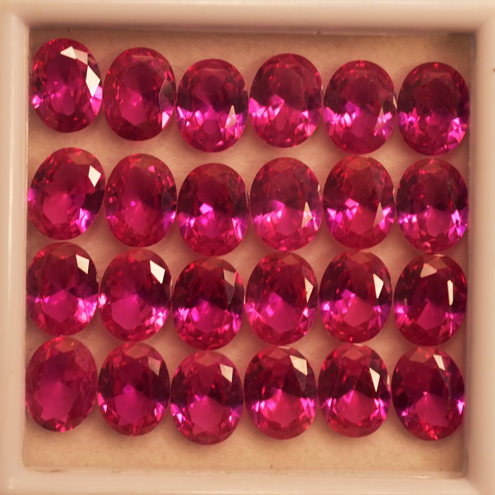 15 Pcs Lot Natural Pink Sapphire Oval Cut 7x5mm Certified Loose Gemstones