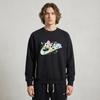 Nike Letter Print Crew Neck Long Sleeve Sweatshirt And Pants Set Unisex Sweatshirt And Pants Set Black CK6366-010+FJ9558-010
