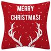 Happy New Year Christmas Decoration Print Pattern Cushion Cover Home Living Room Sofa  Square Pillow