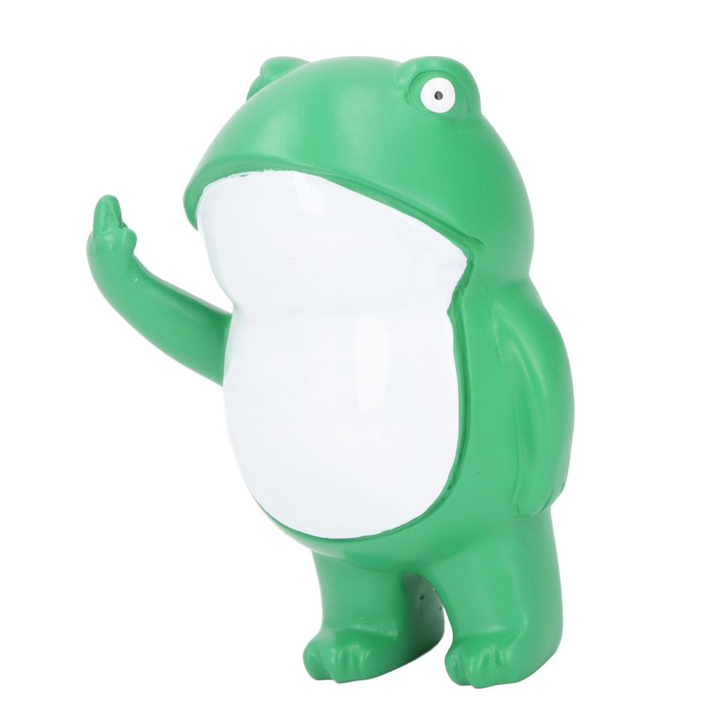 Frog Figurines Realistic Funny Cute Resin Rebellious Frog Statues for Desk Garden Decoration Gifts