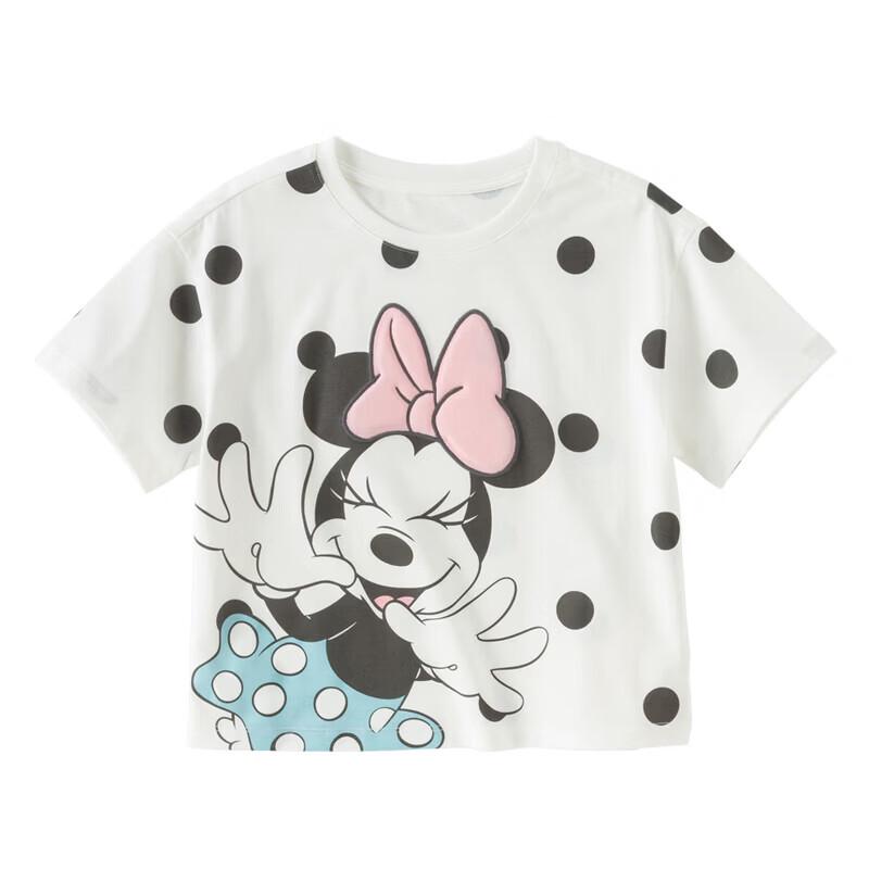 DAVE&BELLA Disney Girls' Cool-Feel Antibacterial Short-Sleeve T-Shirt