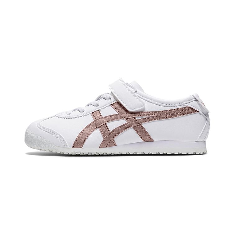 Onitsuka Tiger Candy Glitter Comfortable Low-Top Kids Running Shoes Kids sneaker White Rose-Gold 1184A170-100