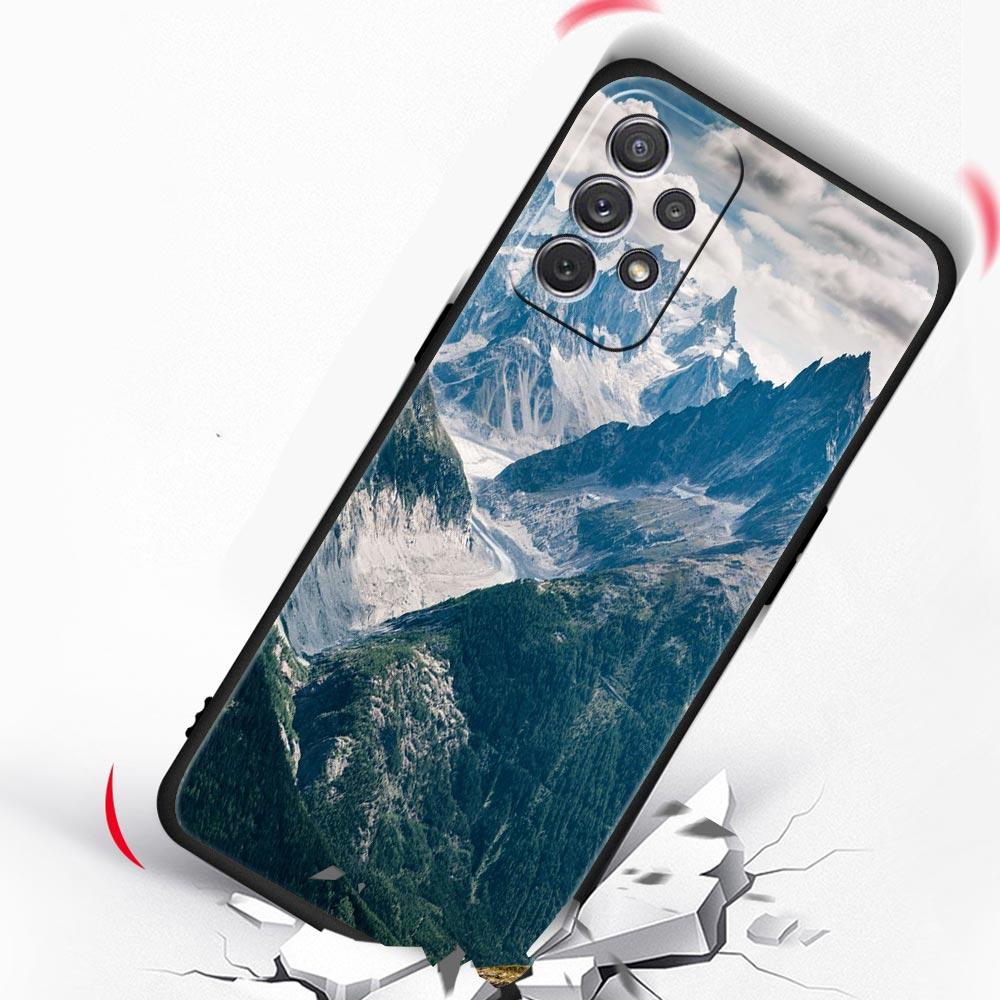 Wodospad natura Drzewa statek Etui na telefon dla Samsung Galaxy A13 A51 A71 A21S A12 A11 A31 A41 A23 A53 A73 A52 A32 5G A03S A01 Pokrowiec