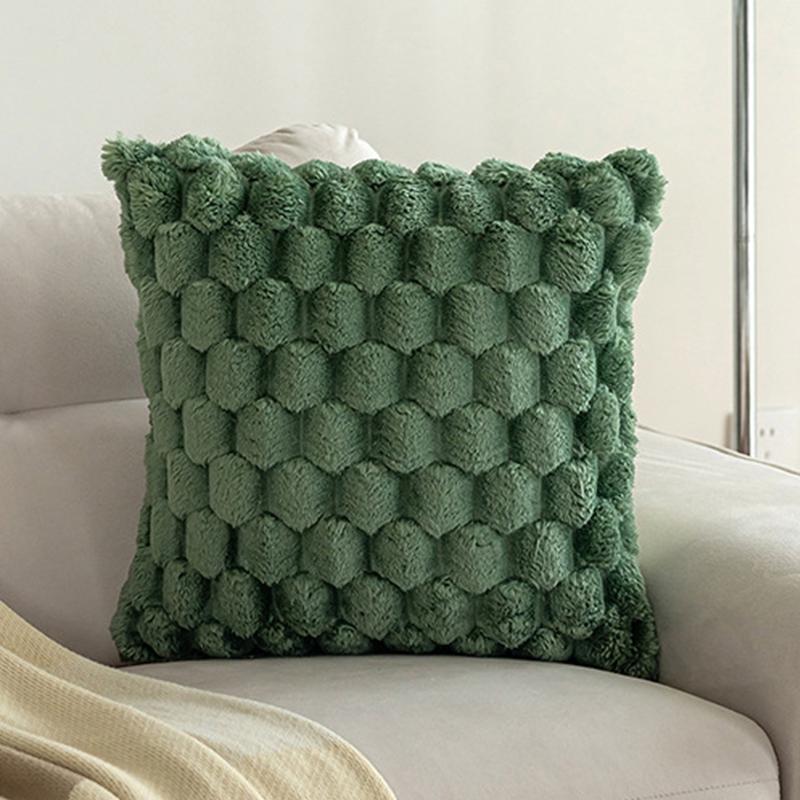 Super Soft Plush Pillow Case Winter Throw Cushion Cover for Sofa and Bedside, Living Room Nordic Decorations Rectangle Cover