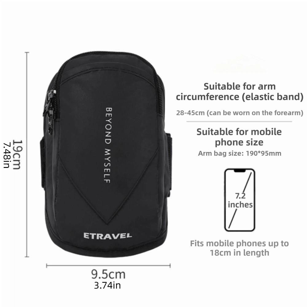Fitness-Zubehör Wasserdichtes Handy-Armband Reflektierend Universelle Handy-Armtasche Nachtlauf Laufen Armband Joggen
