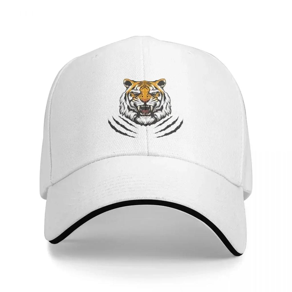 Fierce Tiger Hiking Baseball Cap For Unisexs Outdoor Coquette Beach Sunscreen Hat Sport Hip Hop Trucker Cap