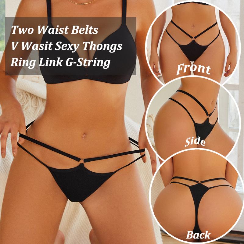 FINETOO 5 Teile/satz Frauen Baumwolle Höschen Sexy Aushöhlen Thongs Weibliche Atmungsaktive Unterwäsche Metall Ring G-String Lignerie Elastische Low Rise