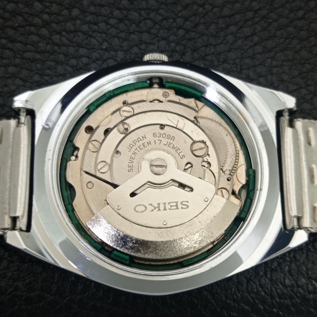 JAPAN VINTAGE REFURBISHED SEIKO 5 AUTOMATIC 6309A MENS WHITE WATCH a442574-1