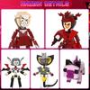 Hazbin 5 In 1 Building Set, Alastor, Fat Nuggets,Alastor,Husk,Charlie 5 Figures Model Toy, Creative Gift for Boy Girl 6+, 499PCS