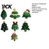 Holiday Fridge Decorations 7Pcs/Set Mini Christmas Tree Refrigerator Magnet, Xmas Shape Magnets Decorative Magnet for Whiteboard Locker Door