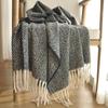 New Gradual Change Color Scarf Women's Autumn and Winter Imitation Cashmere Japanese and Korean Sweet Scarf Warm Medium and Long Shawl