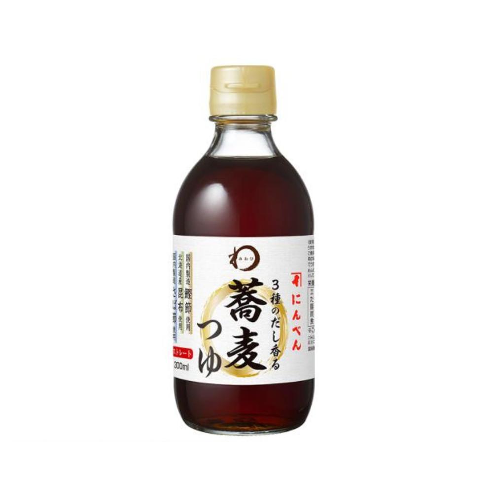 Japan Ninben Miwabi Soba Tsuyu Broth with 3 Kinds of Dashi (300mL)