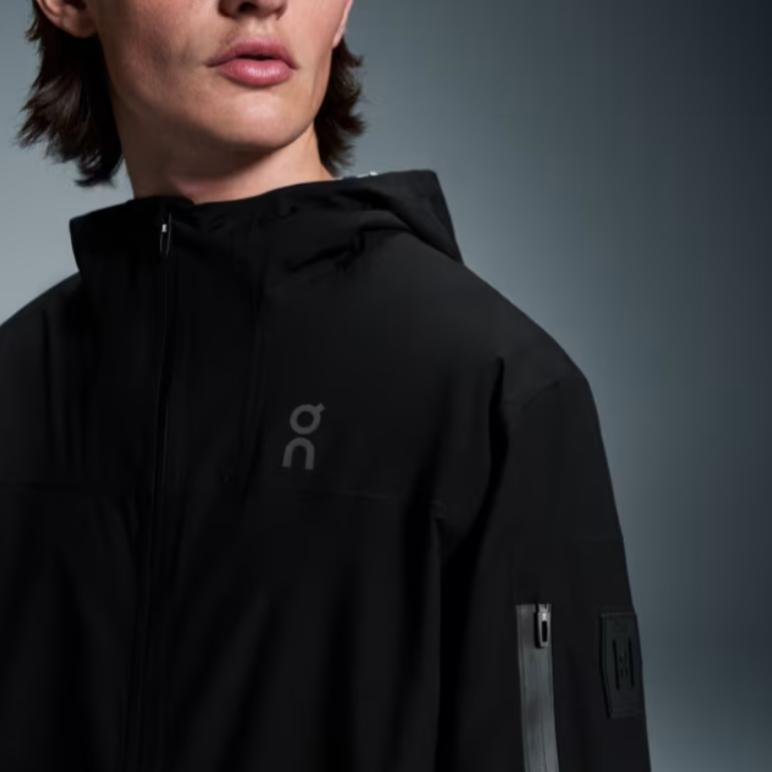 On Trek FW24 Outdoor Waterproof Breathable Jacket Men Jackets Black 1ME10320553