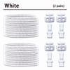 2 Pair round Elastic Shoelaces for Kids & Adults No-Tie Lock Shoelace Sneakers Quick-Lock Shoe Laces Accessory Pack