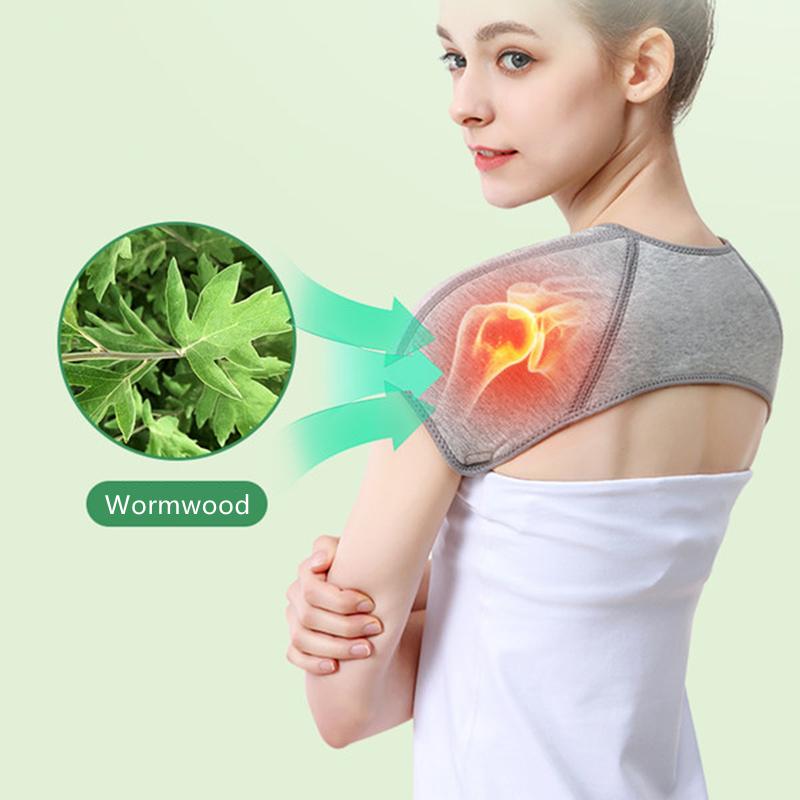 Tutore per Spalla Auto-riscaldante all'Assenzio per Sollievo dal Dolore da Artrite Cintura di Supporto a Compressione Avvolgimento Terapeutico per Lussazione