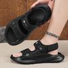 Sandals summer fashion thick sole stepping on shit feeling teen comfortable sandals casual wear wading travel beach shoes
