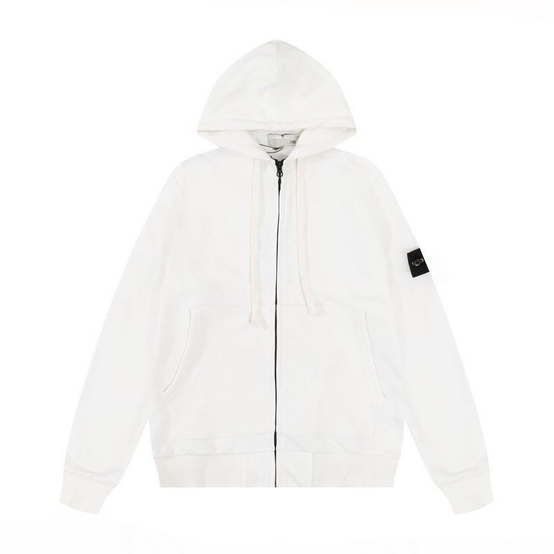 Stone Island Compass Patch Basic Hoodless Sweatshirt Loose Fit Men Women Casual Daily Wear