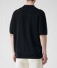Musinsa Standard Cool Touch Slit Neck Knitted Polo Shirt [Black]